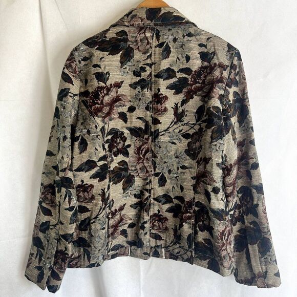 Havana Jack's Cafe Floral‎ 2 Button Blazer Size 12 - Picture 2 of 11